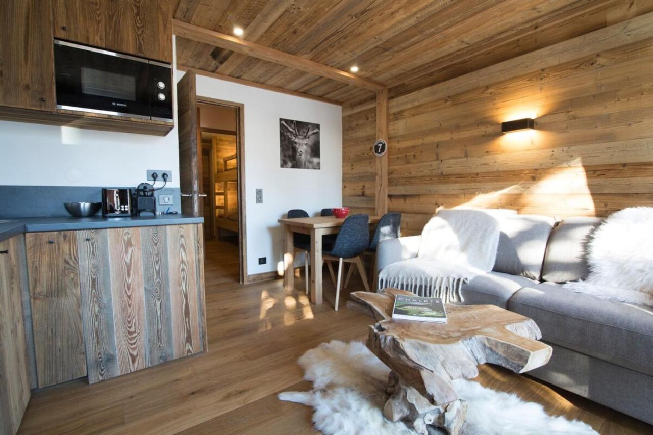 Les Brigues - Appartement Avec Vue Sur La Montagne Et Acces Aux Pistes Courchevel Bagian luar foto